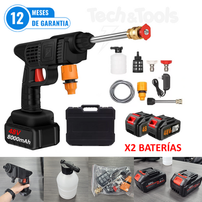 Hidrolavadora Inalámbrica 48V - 2 Baterías + Maletín Y Accesorios